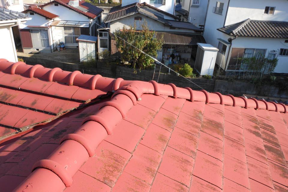 葺き替え工事 和気郡施工前の画像